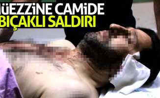 Samsun'da cami müezzinine bıçaklı saldırı