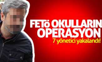 Samsun'da FETÖ okullarına operasyon: 7 gözaltı