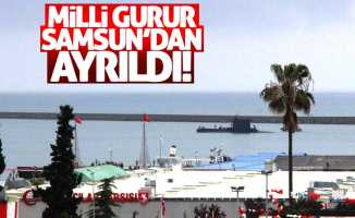 Samsun'a gelen denizaltı açıldı