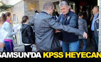Samsun'da öğrenciler KPSS'de ter döktü