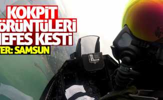 Samsun'da Türk Yıldızları ve Solotürk'ün kokpit görüntüleri