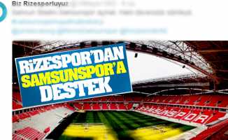 Rizesporlular Samsunspor'a destek çıktı
