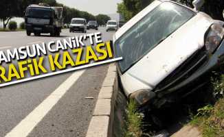 Samsun Canik’te trafik kazası
