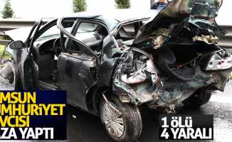 Samsun Cumhuriyet Savcısı Ali Evcimen kaza yaptı: 1 ölü