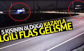 Samsun'da 5 kişinin öldüğü kazayla ilgili flaş gelişme