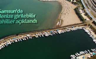 Samsun'da denize girilebilir sahiller açıklandı