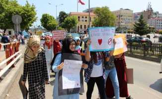 Samsun'da öğrencilerden madde bağımlılığına tepki