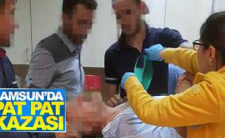 Samsun'da patpat kazası: 2 kişi yaralandı