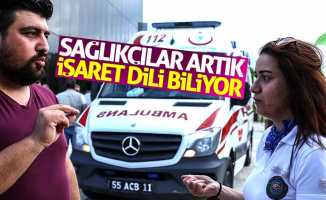 Samsun'da sağlık çalışanlarına işaret dili eğitimi