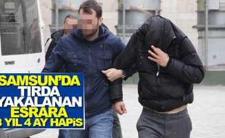Samsun'da tırda yakalanan esrara 8 yıl 4 ay hapis
