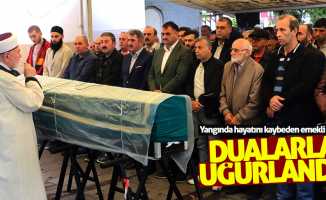 Samsun'da yangında ölen imam Aydemir toprağa verildi