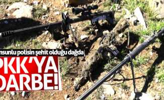 Samsunlu polisin şehit olduğu yerde PKK'ya darbe