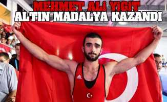 Mehmet Ali Yiğit altın madalya kazandı