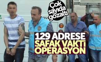 Samsun'da 129 adrese baskın: Çok sayıda gözaltı