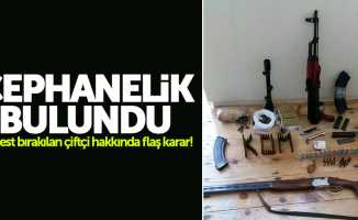 Samsun'da cephanelik bulundu: Çiftçi tutuklandı
