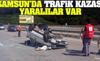 Samsun’da trafik kazası, yaralılar var