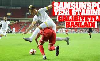 Samsunspor yeni stadında galibiyetle başladı