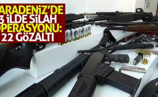 Karadeniz’de 3 ilde silah operasyonu: 22 gözaltı