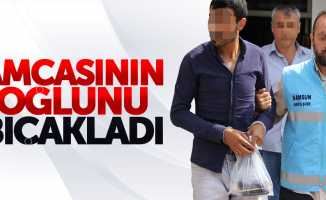 Samsun'da amcasının oğlunu bıçaklayan saldırgan yakalandı