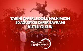 Samsun'da Atatürk Anıtı'nda 30 Ağustos töreni düzenlendi
