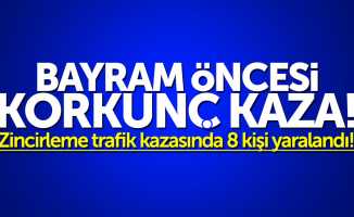 Samsun'da Bayram öncesi korkunç kaza: 8 yaralı