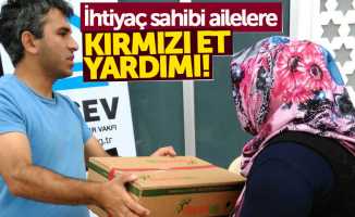 Samsun'da ihtiyaç sahibi ailelere et dağıtıldı