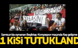 Samsun'da oynanan Beşiktaş-Konyaspor maçında 11 tutuklama