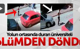 Samsun'da üniversite öğrencisi ölümden kıl payı kurtuldu