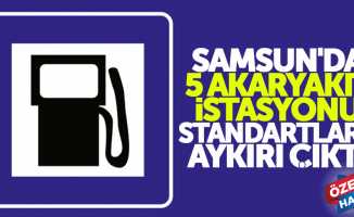 Samsun’da 5 akaryakıt istasyonu standartlara aykırı çıktı