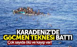 Karadeniz'de göçmen teknesi battı: 4 ölü, 20 kayıp