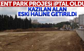 Samsun'da Kent Park projesi iptal oldu: Çalışmalar durduruldu