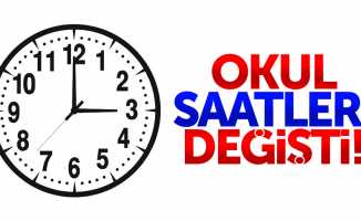 Samsun'da okul saatleri değişti