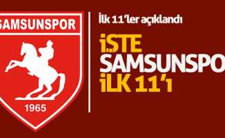 Samsunspor- Altınordu ilk 11’lerı açıklandı 