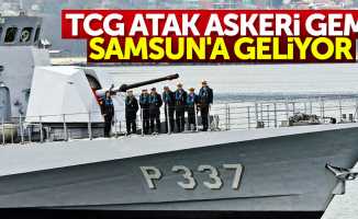 TCG ATAK Askeri Gemi Samsun'a geliyor