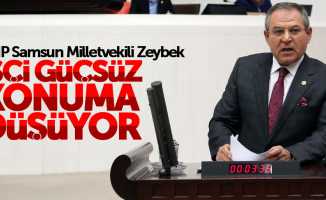 CHP Samsun Milletvekili Zeybek: İşçi güçsüz duruma düşüyor