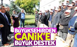 Samsun Büyükşehir Belediyesi’nden Canik’e destek