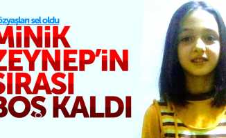 Samsun'da acı olay: Minik Zeynep'in sırası boş kaldı