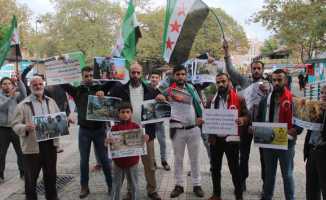Suriyelilerden İdlib operasyonuna destek