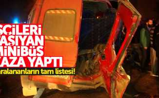 Samsun'da kazada yaralanan işçilerin isimleri