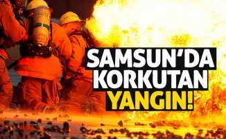 Samsun'da korkutan yangın!