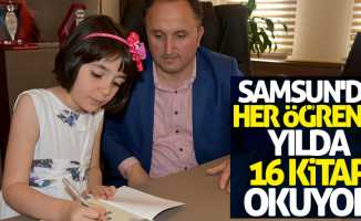 Samsun’da her öğrenci yılda 16 kitap okuyor