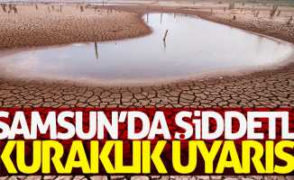 Samsun'da şiddetli kuraklık uyarısı