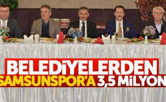 Belediyelerden Samsunspor’a 3,5 milyon