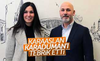 Karaaslan, AK Parti Samsun İl Başkanı Karaduman'ı tebrik etti