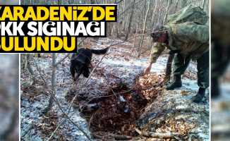 Karadeniz'de PKK sığınağı bulundu