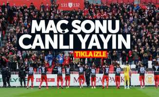 Maçın ardından Samsunspor taraftarıyla canlı yayın