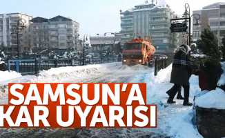 Samsun'a kar uyarısı