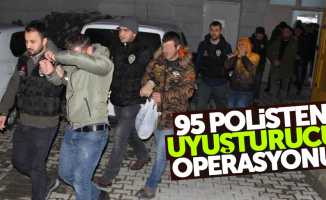 Samsun'da 95 polisten uyuşturucu operasyonu