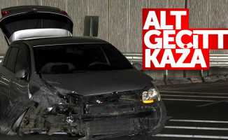 Samsun'da alt geçitte trafik kazası