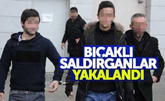 Samsun'da bıçaklı saldırganlar yakalandı